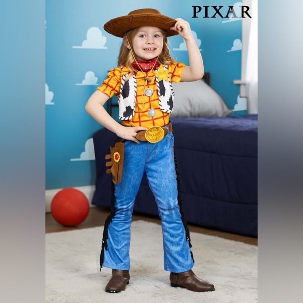 Toddler girl size 2T Woody from Toy Story Halloween costume